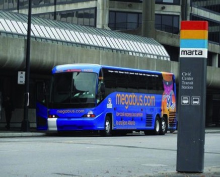 Megabus Civic Center Marta Station Atlanta Bus Train