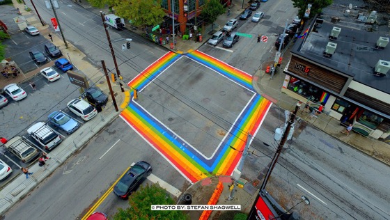 Atlanta Georgia Gay Pride 2015 10th Piedmont Avenue Rainbow Crosswalk Atlrc